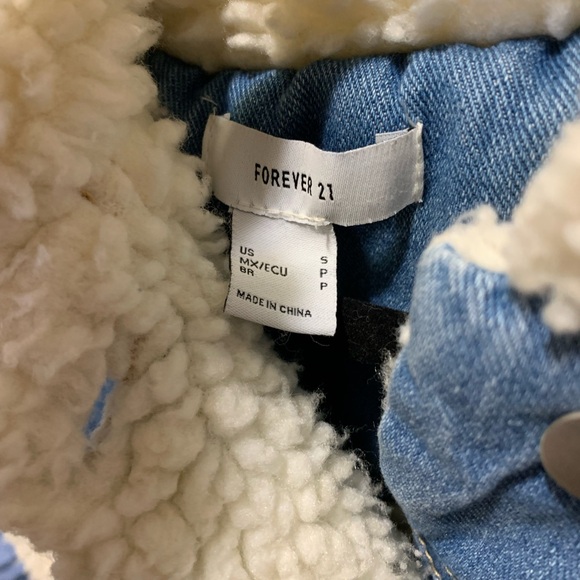 Forever 21 Jean Sherpa Jacket - Picture 6 of 10